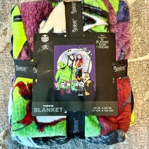 Disney The Nightmare Before Christmas Colorful Throw Blanket